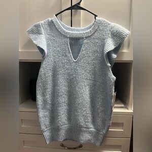 SO Blue Sweater Soft Knit Top
